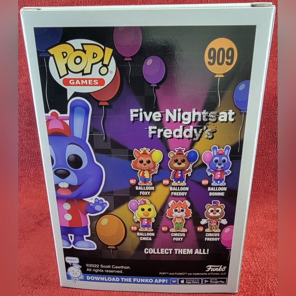 Balloon Bonnie funko # 909 (nib) with pop protector - Picture 7 of 7